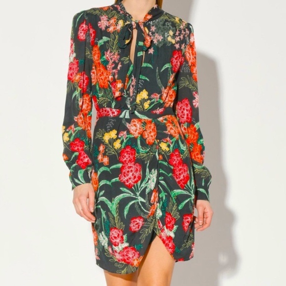 NWOT Walter Baker Willette Dress, Rain Forest - Picture 1 of 8